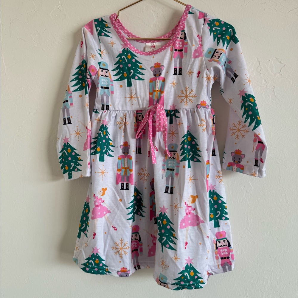 Festive Nutcracker Kids Dress